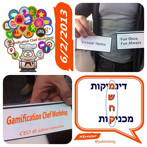 Gamification Chef Workshop Invited for the 20th Israeli Annual Learning and Institution conference.